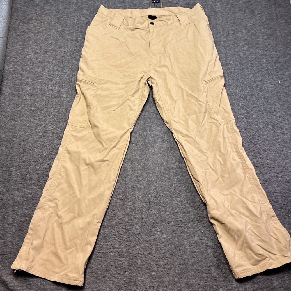 Propper Tactical Pants Mens 38x32 Tan Cargo Zipper Hem Tacticool Hiking